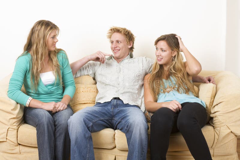 Three friends 1 royalty free stock image Three friends 1 royalty free stock image