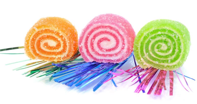 Three fruit candy