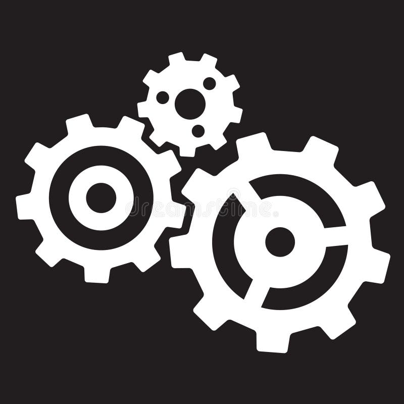 Three gears royalty free illustration Three gears royalty free illustration