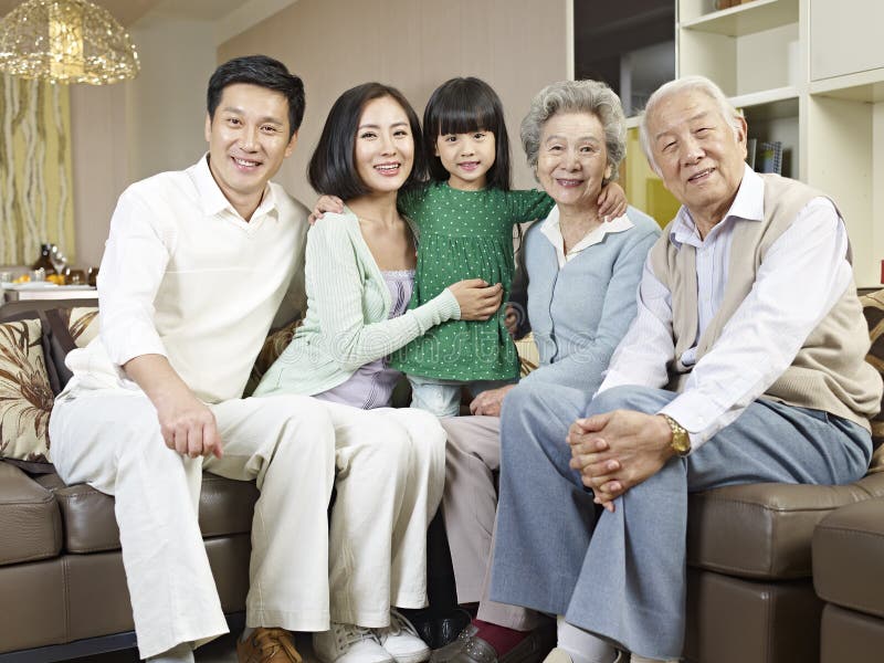Three-generation family royalty free stock photo Three-generation family royalty free stock photo