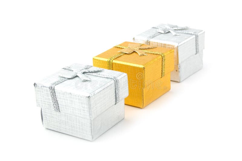 Three gift boxes