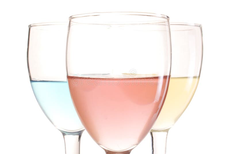 Three glasses stock photo. Image of perspective, studio - 10702566