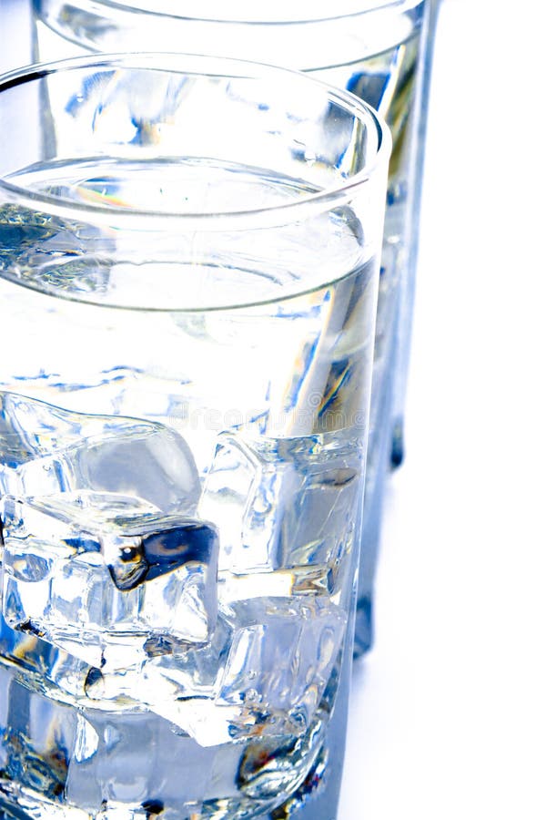 Three glasses with water stock image. Image of three 16009145
