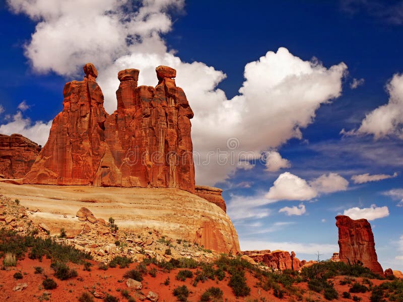 Three Gossips, Arches National Park, Utah