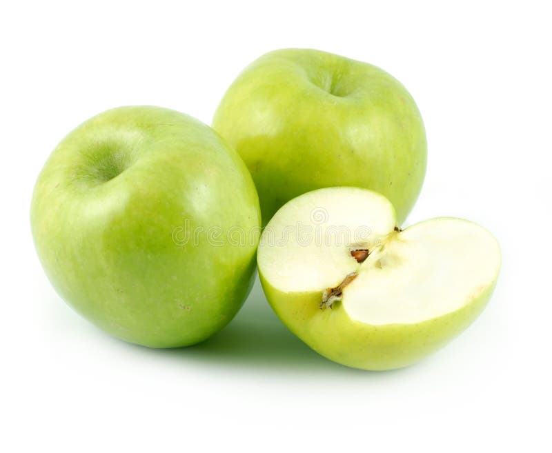 Three green apples