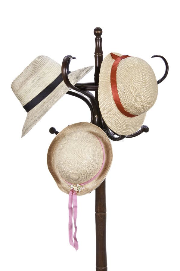 Three hats on A rack