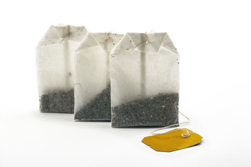 Three Herbal Tea Bags stock photo. Image of isolated 192045790