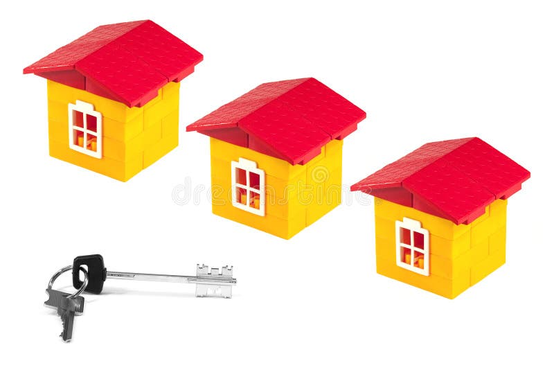 Three toy keys stock photo. Image of multi, items, color 11831616