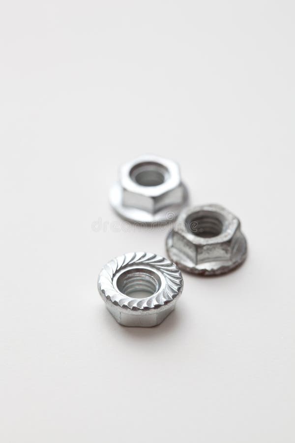 Three iron nuts stock photo. Image of pattern, fasten 16371250