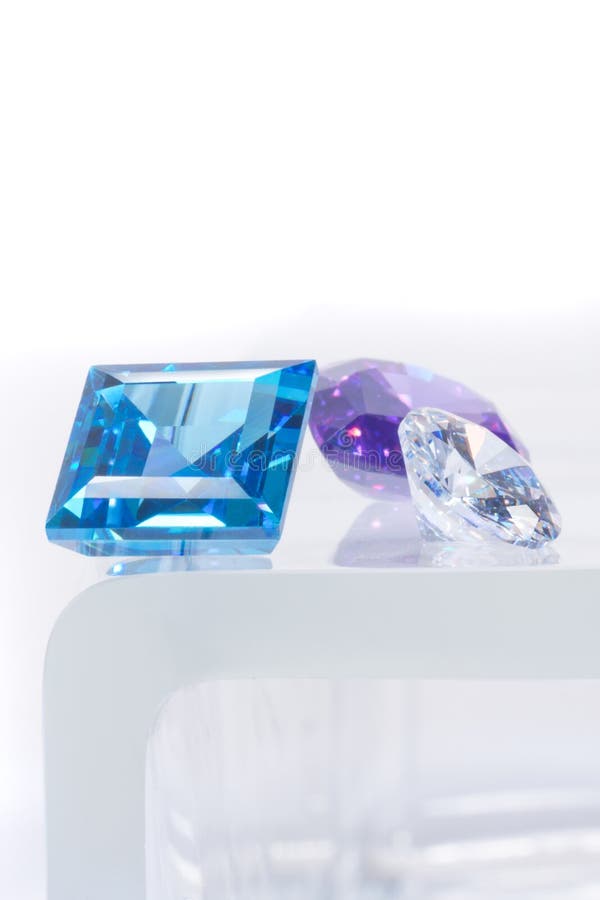 Three jewel royalty free stock photos