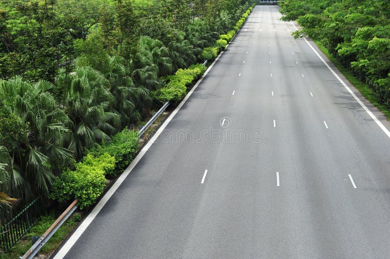 Three Lanes Motor Expressway Stock Image Image of marking, nature