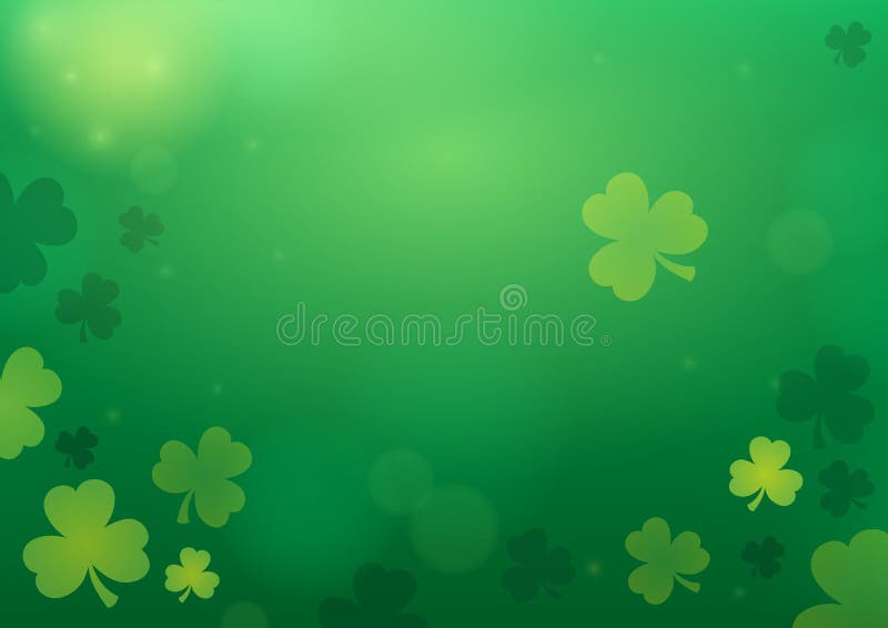 Three Leaf Clover Abstract Background 2 Stock Vector - Illustration of
