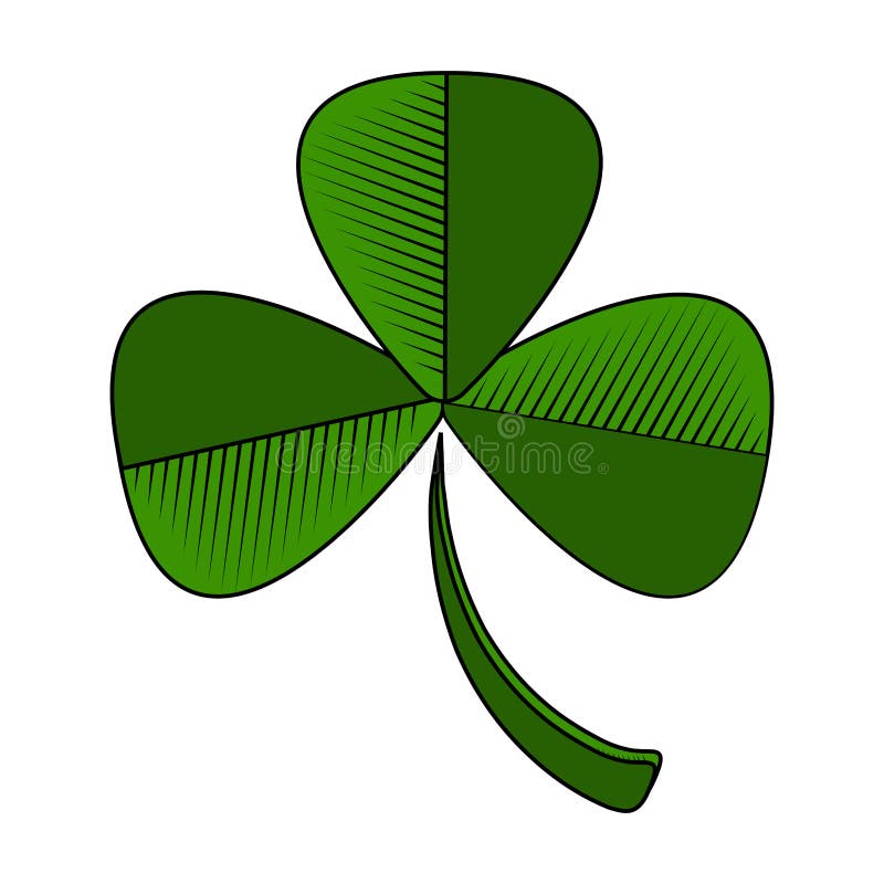 Three leaf clover icon vector illustration