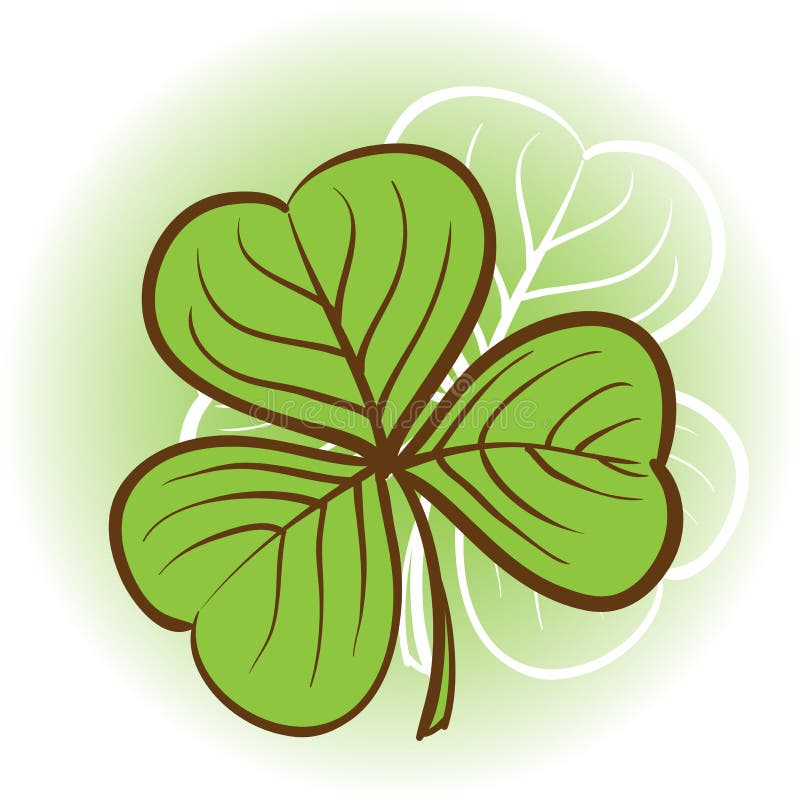 Three leaf clover illustration vector illustration