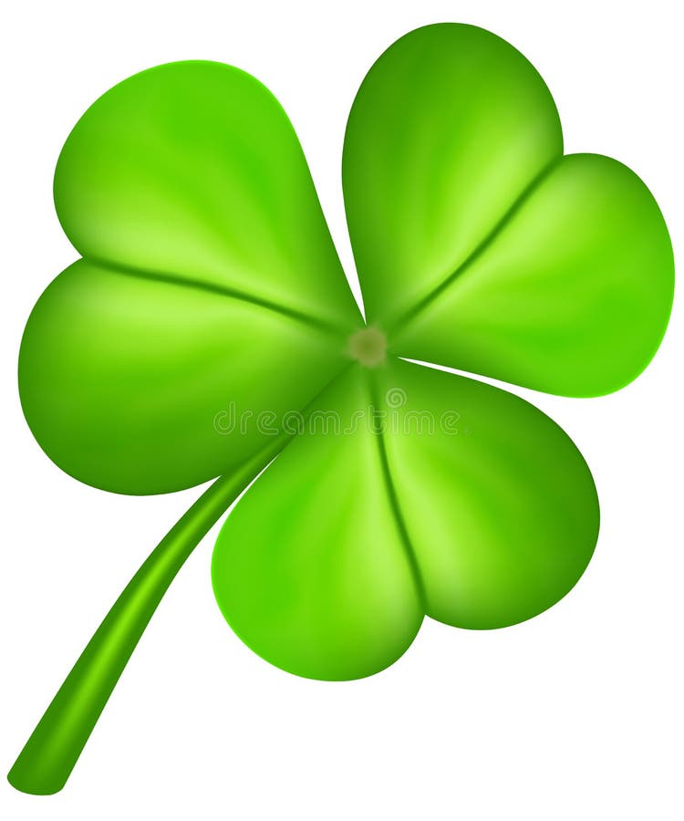 Three leaf clover royalty free illustration