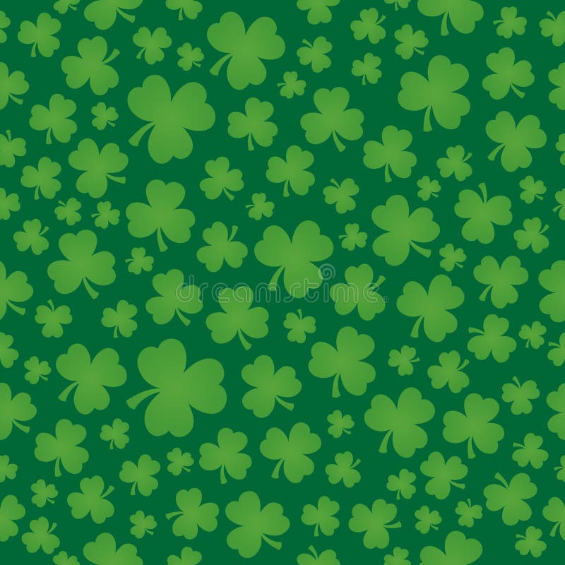 Three leaf clover seamless background 6