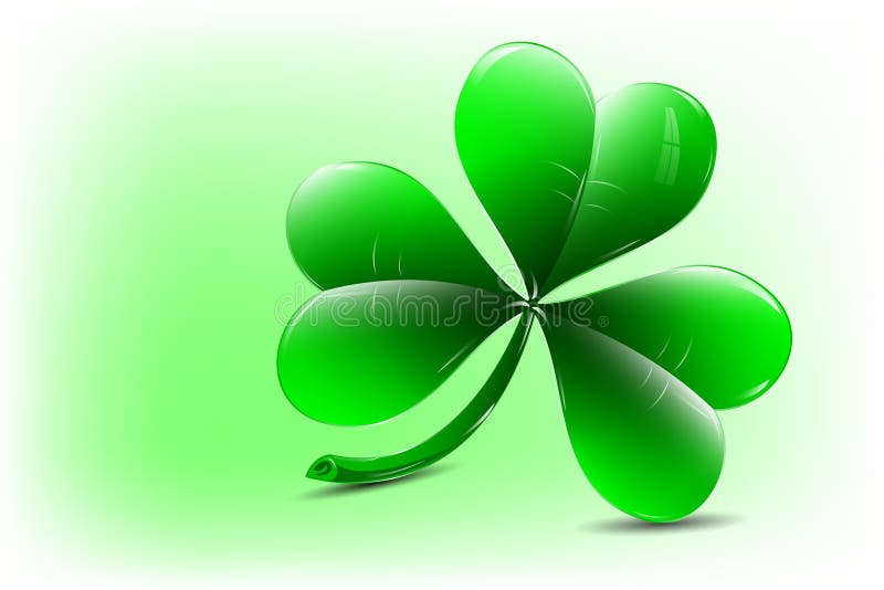 Three leaf clover stock illustration
