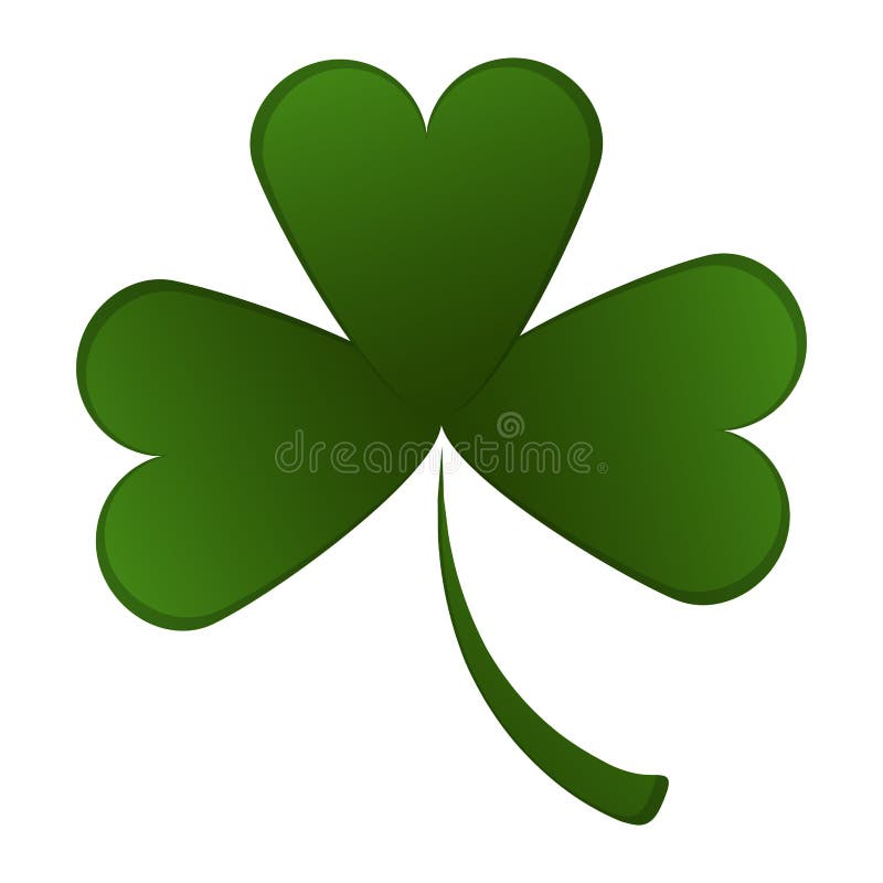 Three leaf clover stock illustration