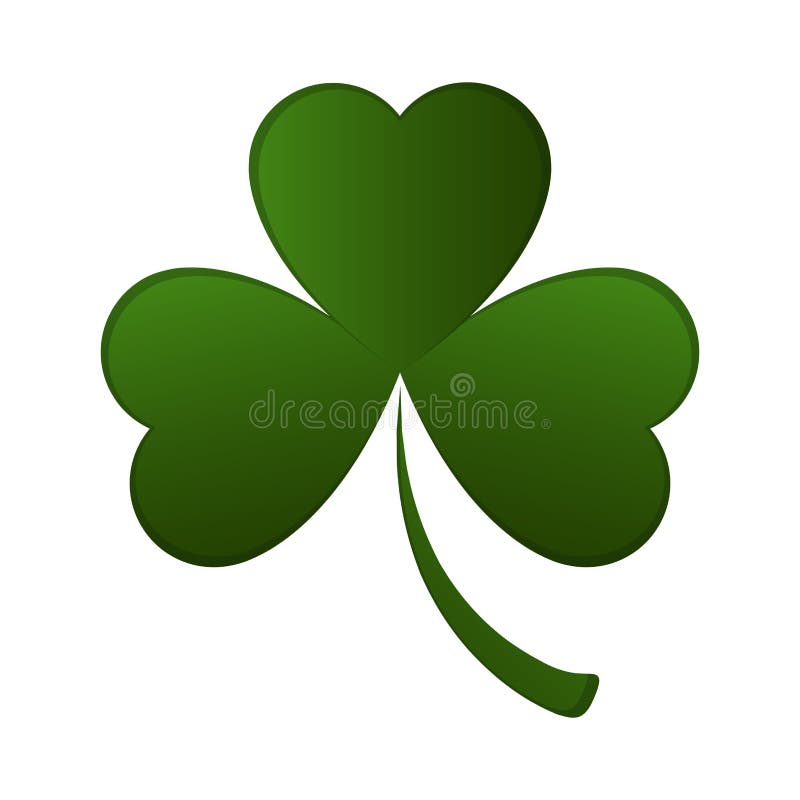 Three leaf clover vector illustration