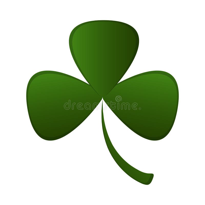 Three leaf clover stock illustration