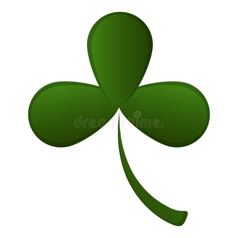 Three leaf clover vector illustration
