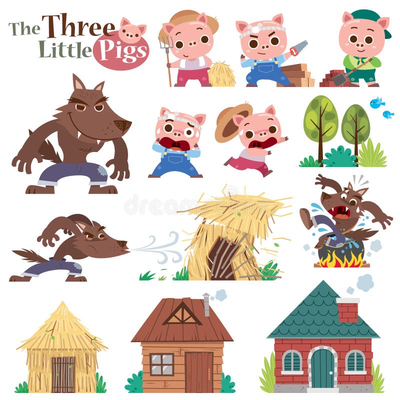 Free Three Little Pigs Stock Image - 191180261