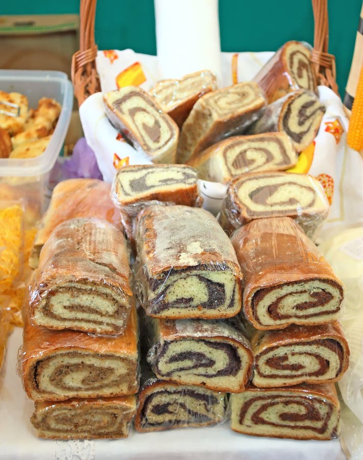 Three local variants of nut roll in Croatia