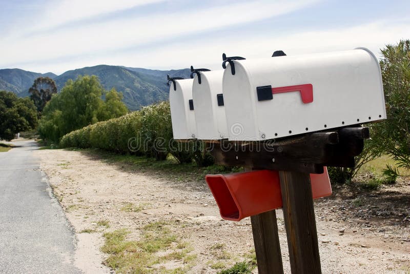 Group of Mailboxes stock image. Image of outdoors, district 36153619