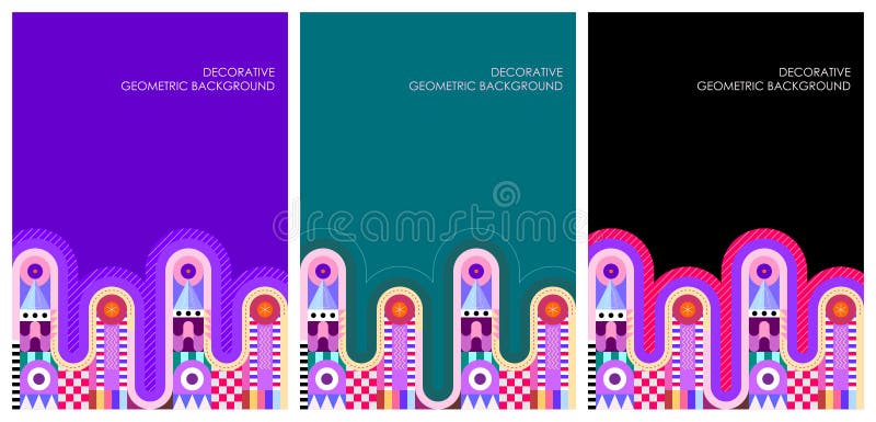 Decorative Geometric Background vector illustration