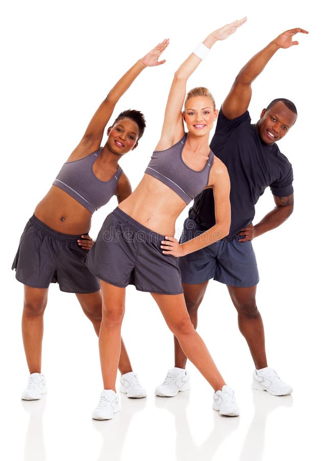 Three People Workout Royalty Free Stock Photo Image 30912895