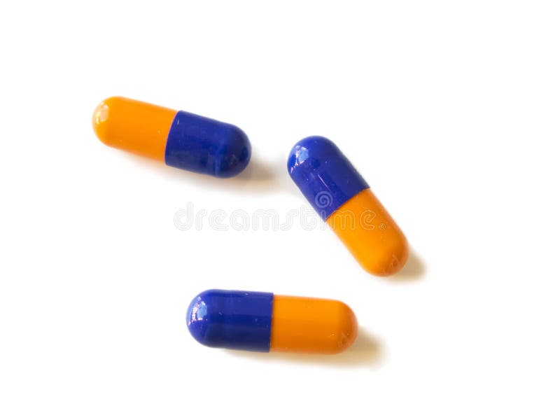 Three pills close up