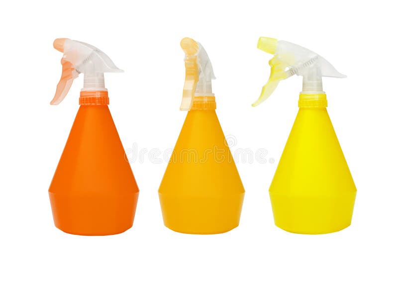 Three Plastic Spray Bottles Stock Image Image of group, bottle 22634121