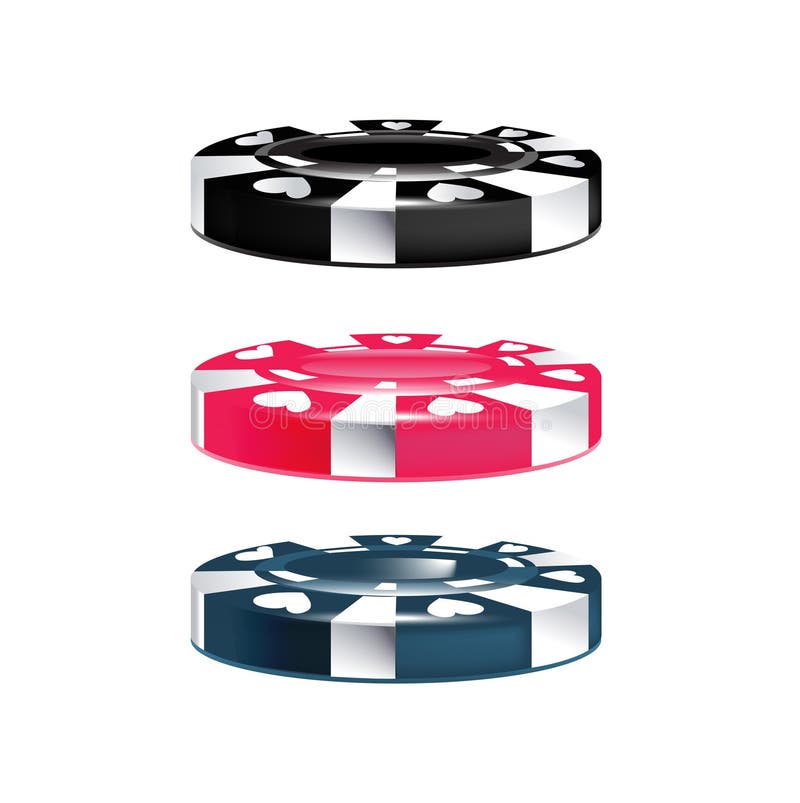 Poker Chips and Playing Cards Stock Vector Illustration of check