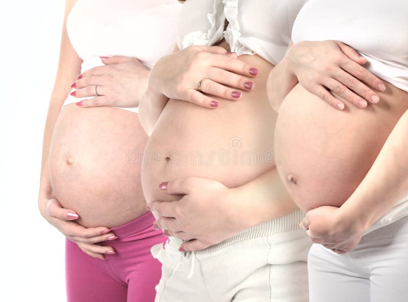 Three pregnancy woman