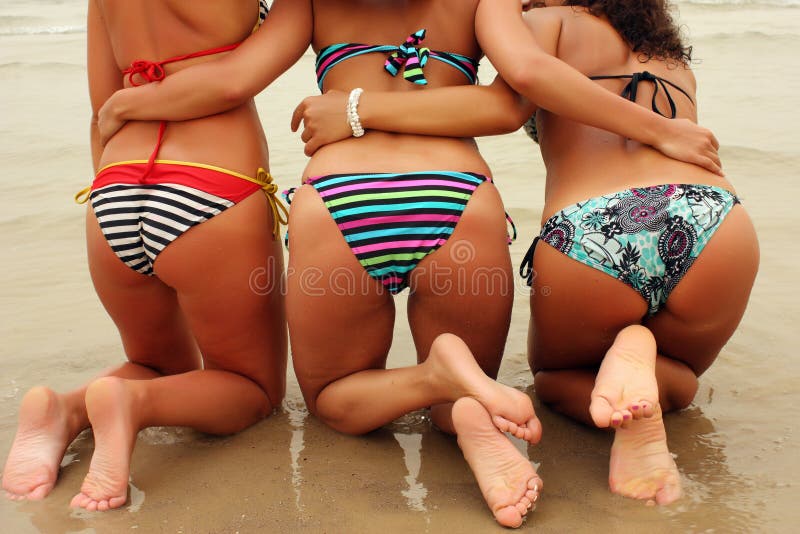 Bikini Bottoms Girls Stock Photos - Free & Royalty-Free Stock