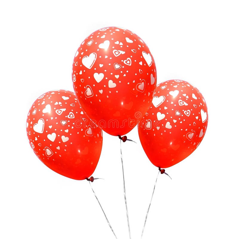 Three Red Balloons Stock Photography Image 7243452