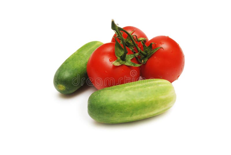 Three red tomatoes