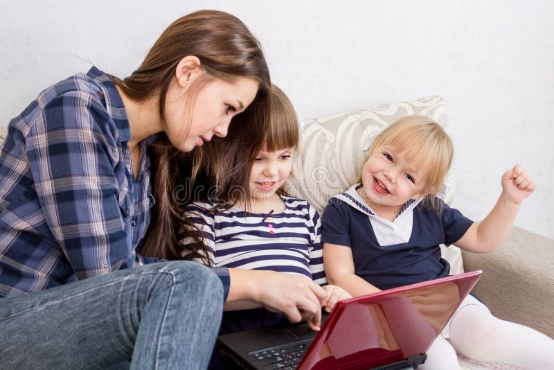 The three sisters make purchases via the Internet