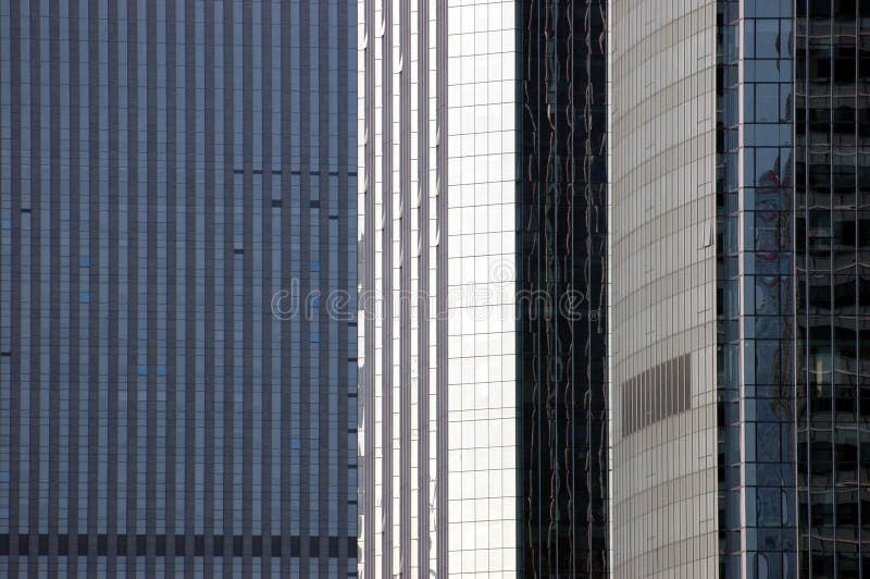 Three skyscraper - closeup