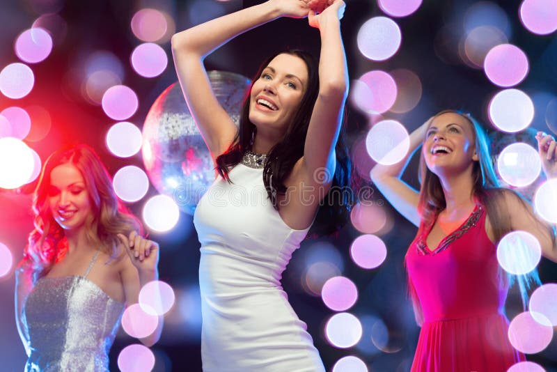 Party People Dancing in Disco or Club Stock Image - Image of party ...