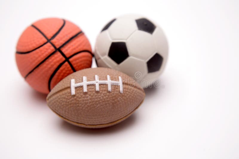 Three sports balls stock photo Three sports balls stock photo