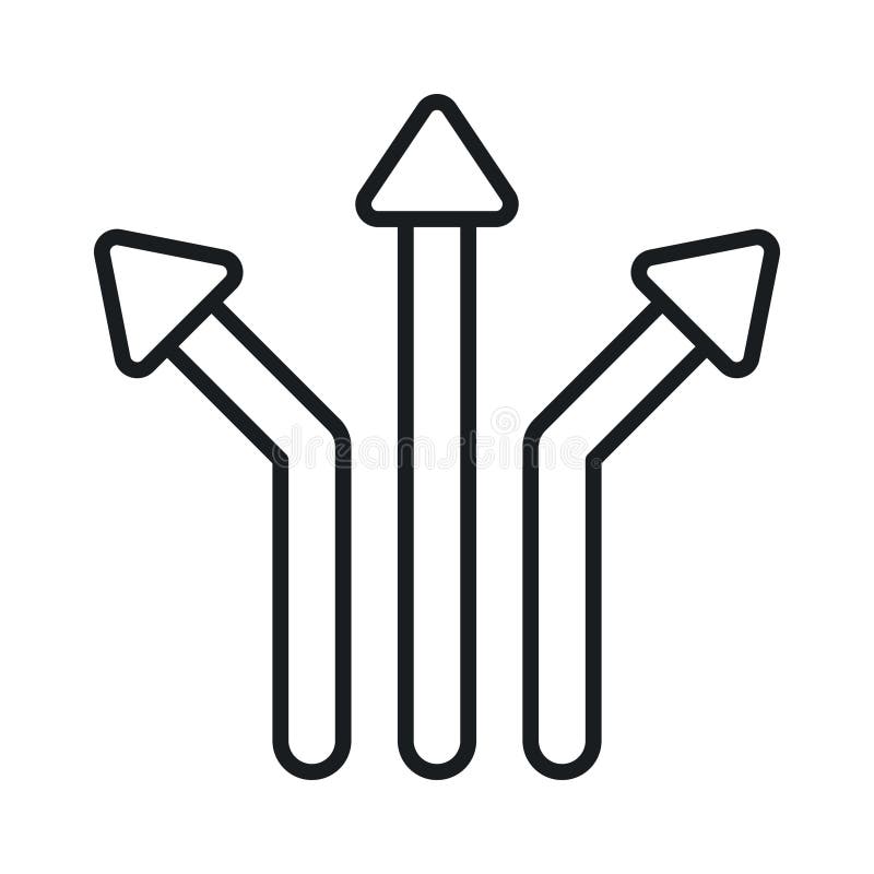 Three Way Direction Arrow Sign Road Sign Direction Icon Vector three-way-direction-arrow-sign-road-sign-direction-icon-vector