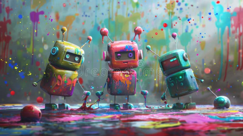 Whimsical Robots Stock Illustrations – 2,449 Whimsical Robots