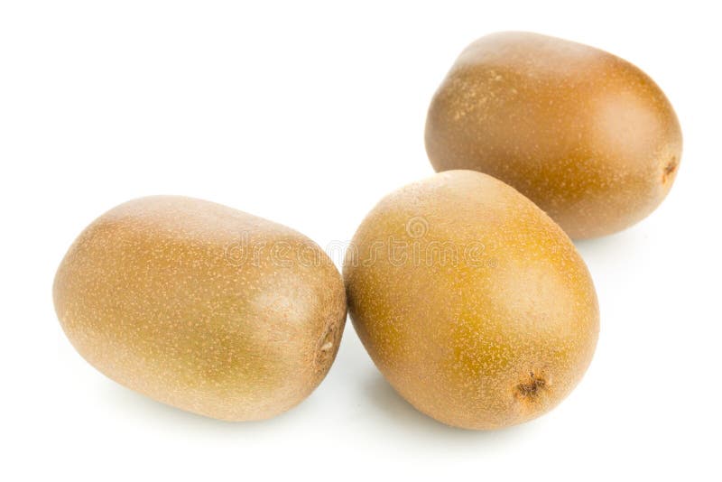 Three whole golden kiwifruit/ kiwi