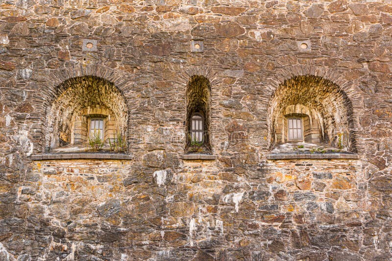 Thick Castle Walls at Desmond Castle in Ireland Stock Photo Image of