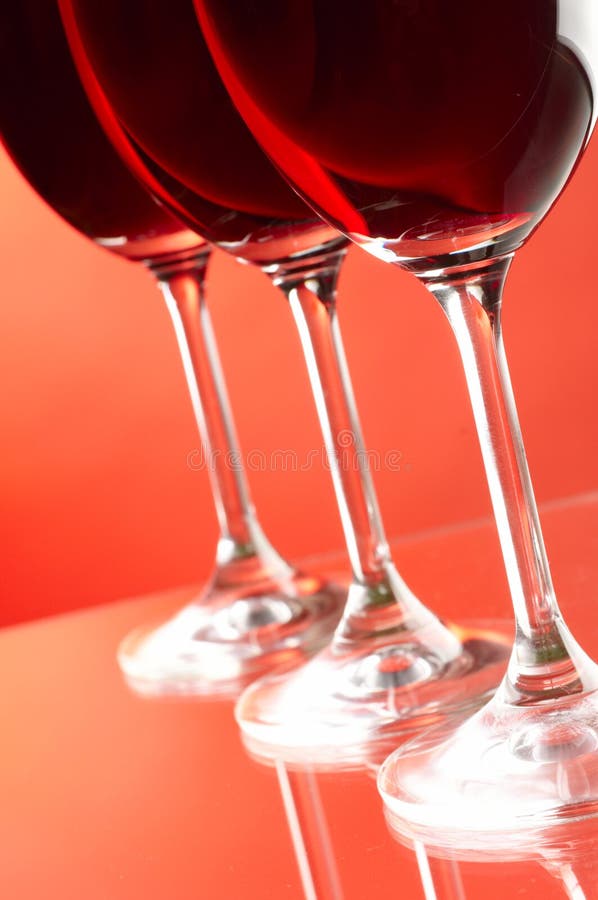 Three wine glasses stock image. Image of background, sauvignon 10548243
