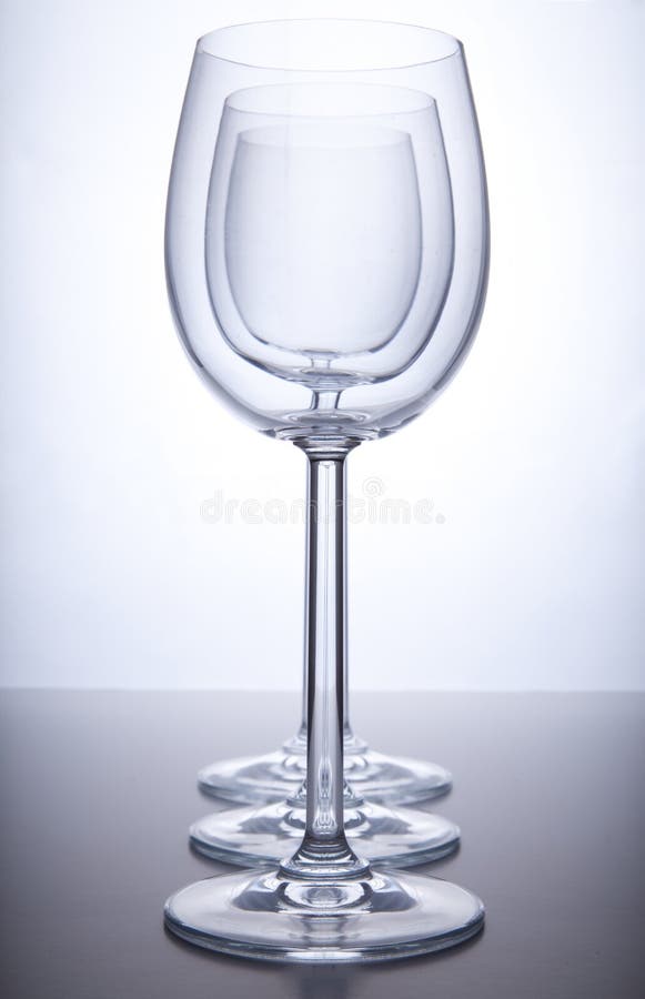 Three wine glasses stock image. Image of party, stem 19509281