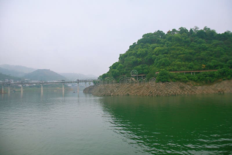 Threet Gorges av Yangtzet River arkivfoton Threet Gorges av Yangtzet River arkivfoton