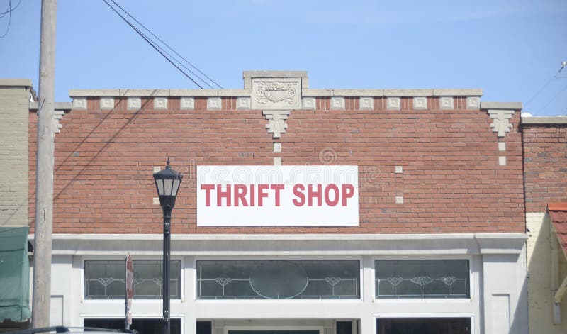 Thrift Store And Consignment Shop Stock Image Image Of