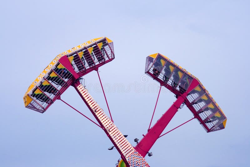 Thrill Ride stock photo. Image of safety, hydraulics, daring 3445054